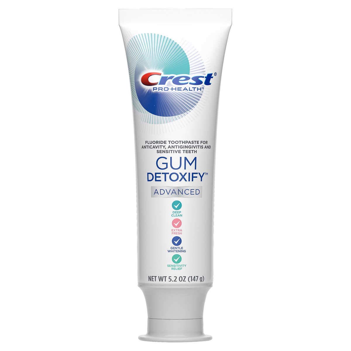 Pasta de Dinti, Crest 3D Gum Detoxify, pentru Gingivita, Retractie Gingivala, Parodontoza, tub 147gr
