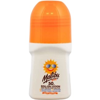 Loțiune solară, Malibu, Kids SPF 50 Roll-On, Protecție UV, Ușor de aplicat, Rezistentă la apă, 50 ml