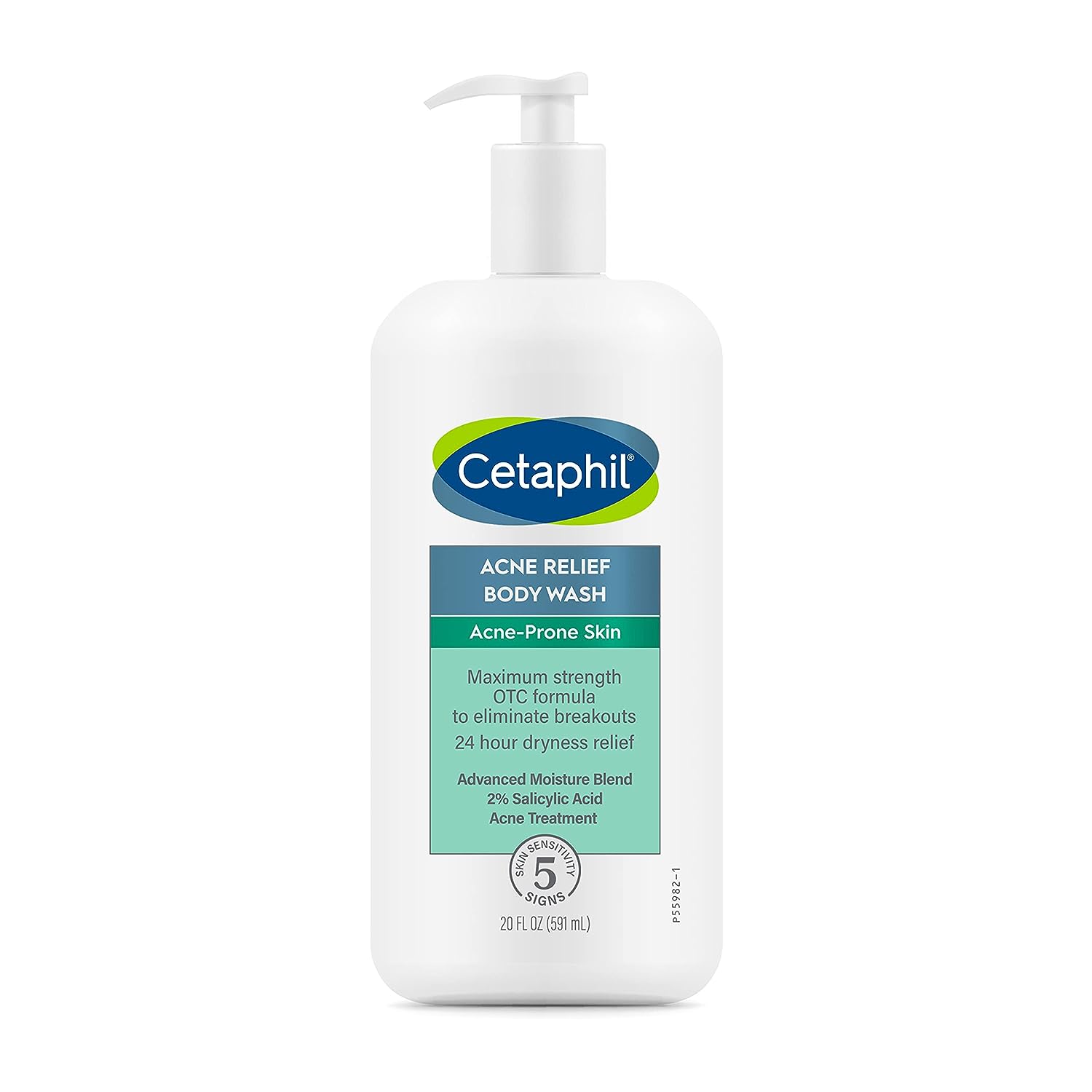 Gel de Curatare, Cetaphil, Acne Relief, pentru Calmarea Pielii si Ameliorarea Acneei, impotriva Eruptiilor Cutanate, cu Acid Salicilic 2%, 591ml