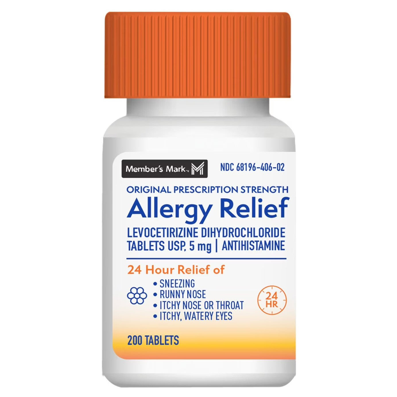 Supliment, Member's Mark, Allergy Relief, 5mg, Amelioreaza Rapid Simptomele Alergiilor, 200 tablete