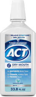 Apă de gură, ACT, Anticavity Zero Alcohol, Anti-carii, Fluor, Mentă calmantă, 1 L