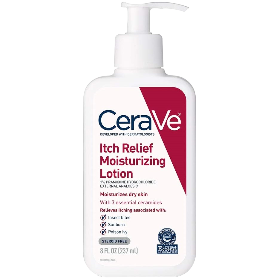 Lotiune de Corp, CeraVe, Itch Relief Moisturizing Lotion, Calmeaza si Hidrateaza Pielea, Impotriva Mancarimilor si Iritatiilor Pielii, cu Ceramide, 237gr