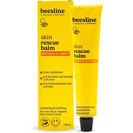 Balsam Reparativ, Beesline, Skin Rescue, Ceară de albine și morcov, Reparare și protecție, 30 g