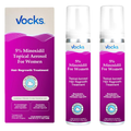 Set Spuma pentru Par, Vocks, Minoxidil 5%, Sustine Cresterea si Regenerarea Parului, pentru Femei, fara Parfum, 2x 60gr