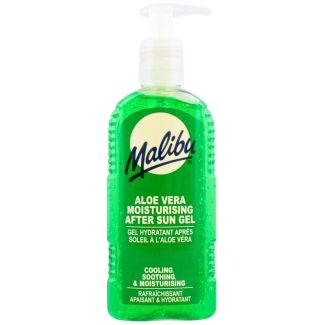 Gel după soare, Malibu, Aloe Vera, Răcoritor, Hidratant, Calmarea Pielii, 200 ml