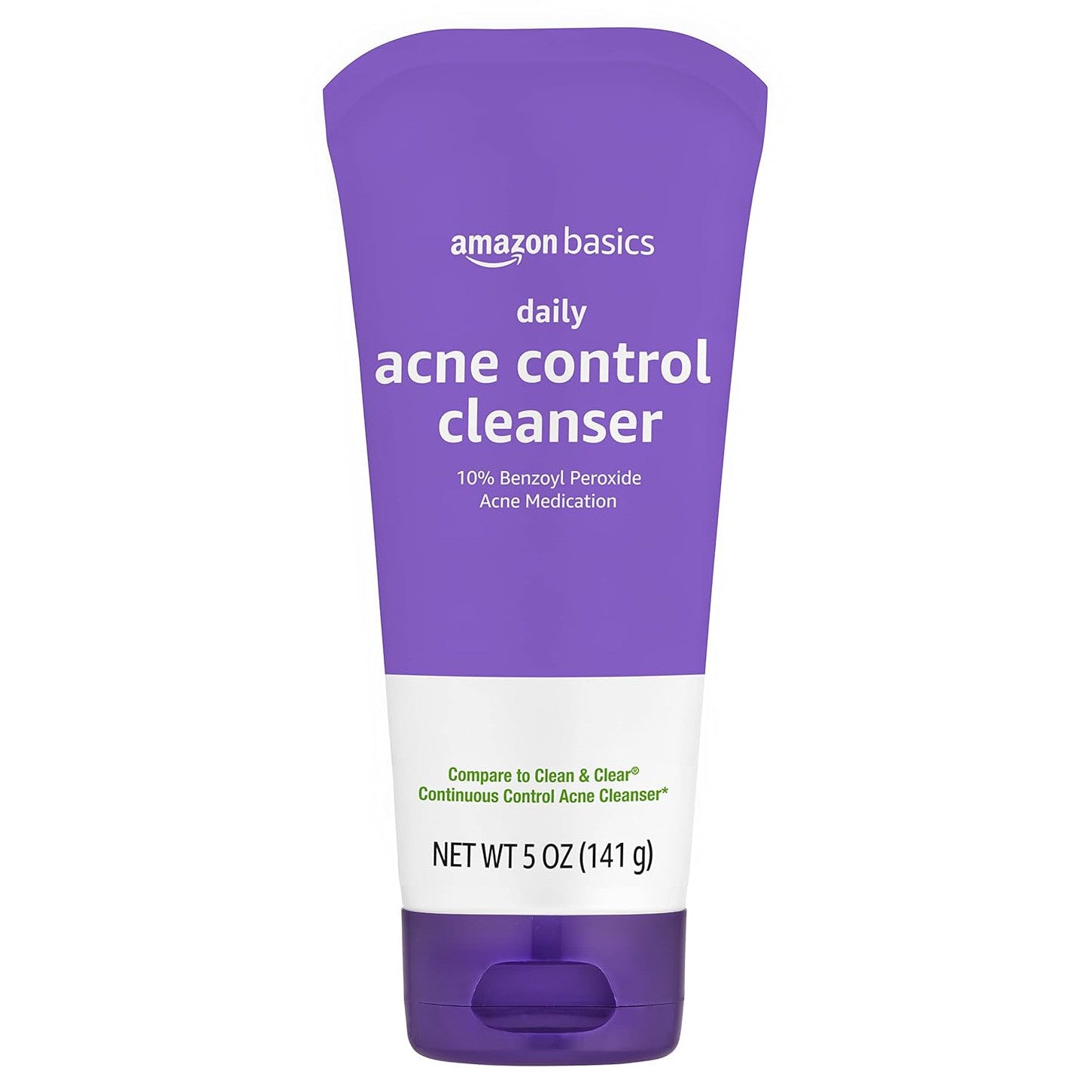 Gel de Curatare, Amazon Basics, Acne Control Cleanser, Impotriva Acneei, 10% Peroxid de Benzoil, 141gr