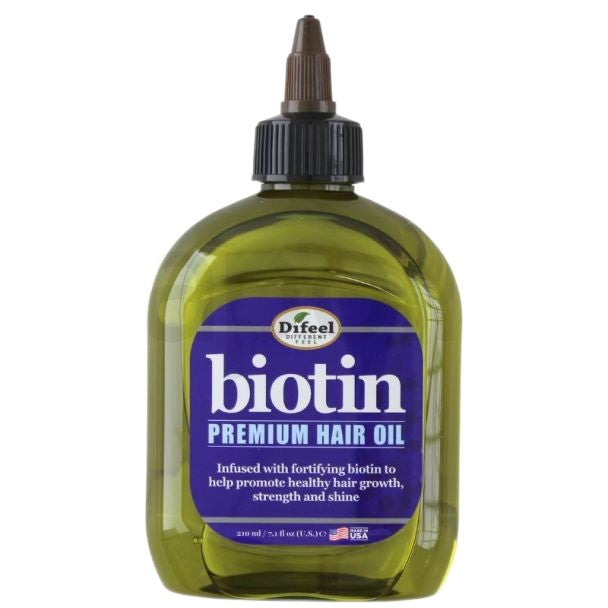 Ulei de păr, Difeel, Biotin Premium, Fortifiere, Volum, Strălucire, 210 ml