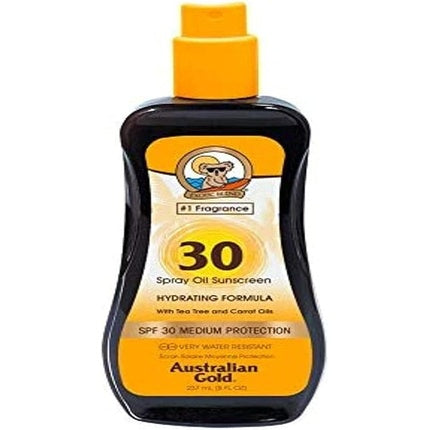 Spray Ulei Protecție Solară, Australian Gold, SPF 30, Protecție Solară, Bronzare Uniformă, Hidratare, 237 ml