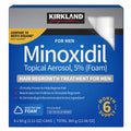 Set Spuma, Kirkland Signature, Minoxidil 5%, Tratament Impotriva Caderii Parului, 6x 60ml