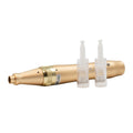 Creion cu Micro-Ace din Titan, Dermapen, Dr. Pen, Ultima M5, pentru Electroporare, impotriva Ridurilor si Imbatranirii, Wireless, 2x Rezerve 12 pini, Adancime 0.25 - 2.50 mm, 5 viteze